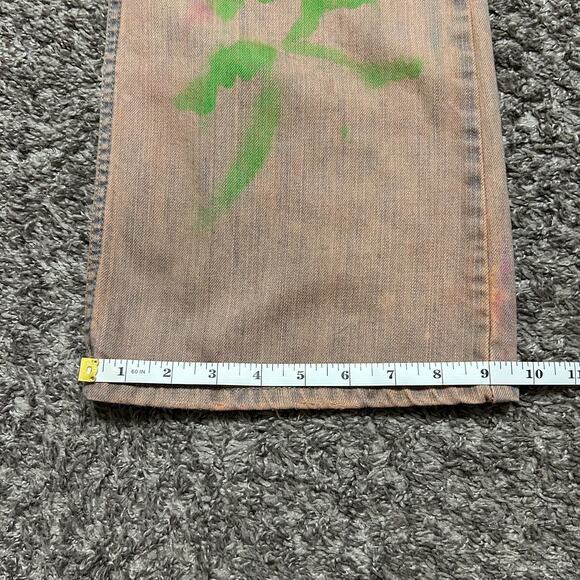 Asspizza Jeans 2018 NYC Pop Up F Life Screenprint Hand Painted 32x34 Dyed - Picture 8 of 12